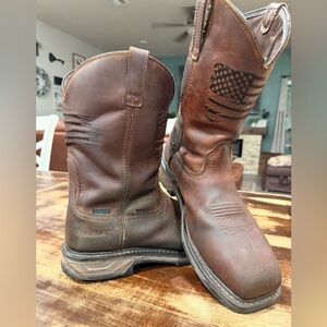 Ariat Brown Leather Waterproof Boots